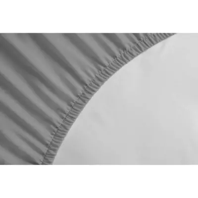 Drap Housse 100% coton 140x190x30 cm gris clair - Confort et Élégance