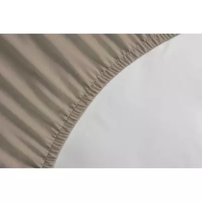 Drap Housse 100% coton beige 140x190x30 cm