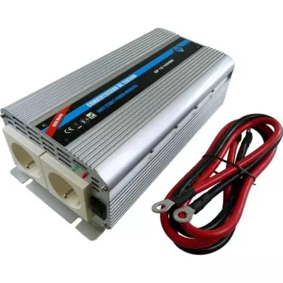 Convertisseur Auto 12/220V 1000W avec 2 Prises Secteur