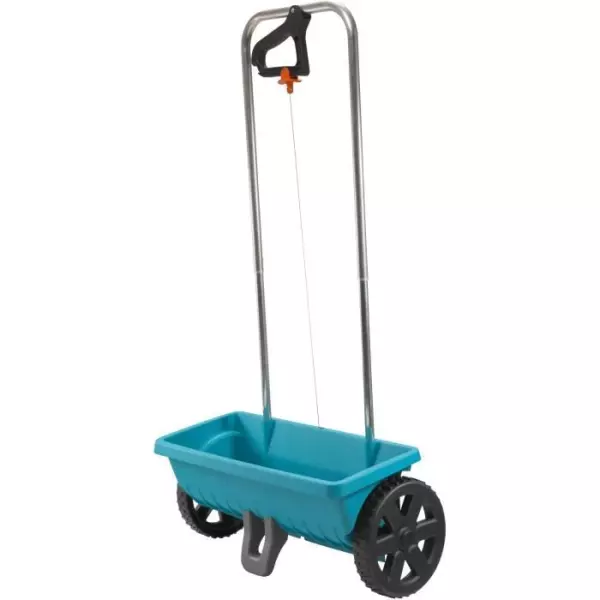 GARDENA Epandeur a engrais L sur roues – Capacité 12,5 L – Surface 400m² max – Largeur d'épandage 0.45m (432-20)