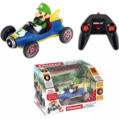CARRERA-TOYS - Voiture radiocommandée Mario Kart™ Mach 8 et Luigi - 2,4GHz