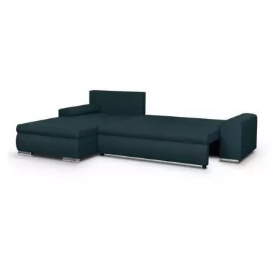 Canapé d'angle convertible réversible bleu - Spacieux et responsable
