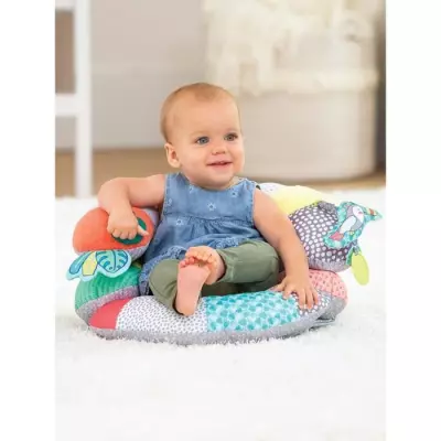 Coussin d'activités 2-en-1 pour le temps de jeu sur le ventre