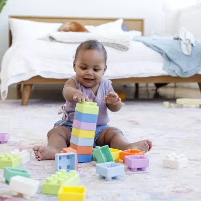 Coffret Jouet Mes Premières Briques Souples INFANTINO - 25 pièces