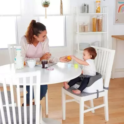 Ingenuity Réhausseur de Table Gris Ardoise - Compact et Pratique