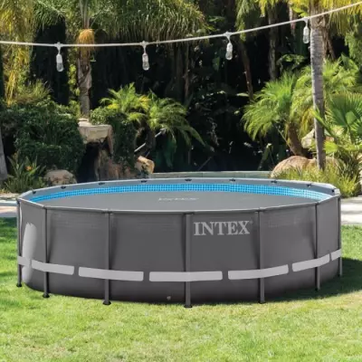 Bâche à bulles piscine ronde Intex 4,88m - Épaisseur 270 microns