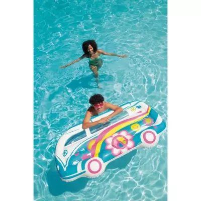 Matelas gonflable Intex Van 70's - Dimensions compactes pour un transport pratique