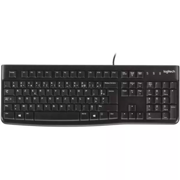 Clavier - Filaire - Logitech - K120 Business - AZERTY - Noir