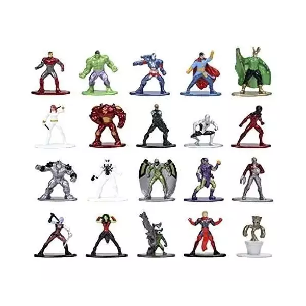 Figurines Marvel - SIMBA.DICKIE.GROUP - Coffret de 20 - Métal - 4cm
