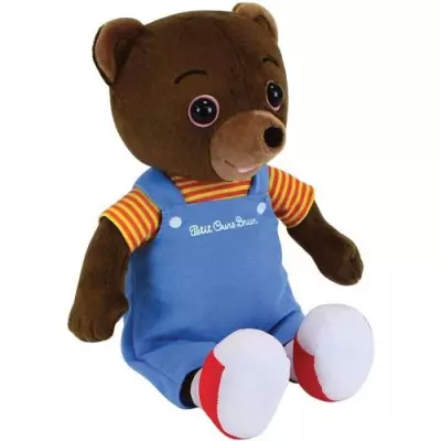 Peluche Jemini Petit Ours Brun 32 cm - Format compact