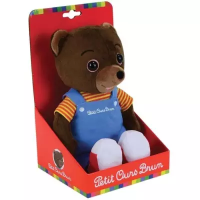 Peluche Jemini Petit Ours Brun 32 cm - Format compact