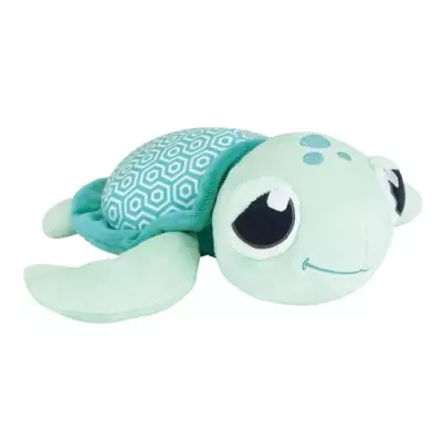 Peluche Tortue Lumineuse Naturelle 25 cm - JEMINI