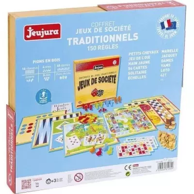 Coffret de Jeux Traditionnels en Bois - Fabriqué en France