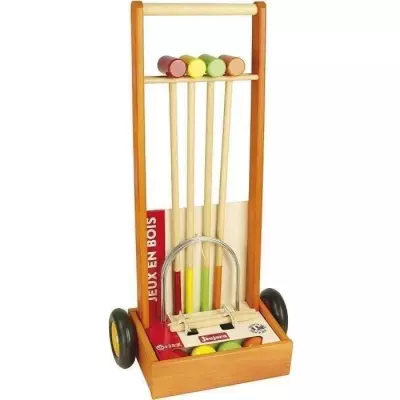Jeu de croquet en bois pour enfants - JEUJURA - 4 joueurs