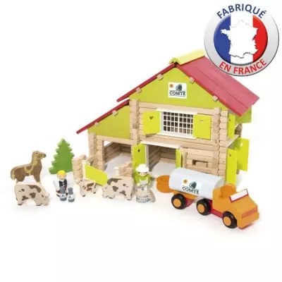 Construisez votre ferme en bois avec ce jeu de manipulation - Made in France