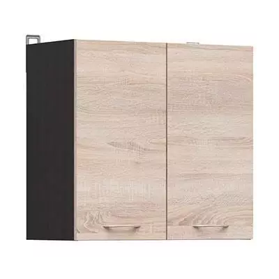 Meuble haut 60 cm JUNONA - 2 Portes Chene Sonoma