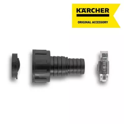 Adaptateur KÄRCHER 1/3/4 avec clapet anti-retour - Noir