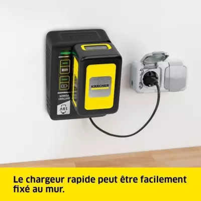 Batterie KARCHER Power 18V/5Ah - Chargeur secteur inclus