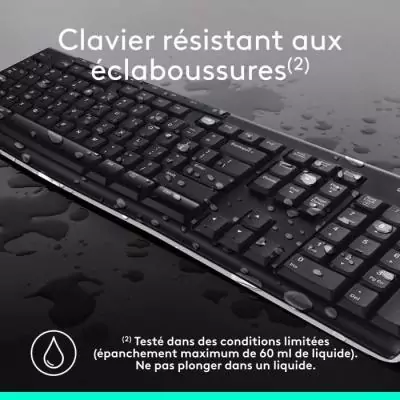 Ensemble Clavier Souris - Sans fil - Logitech - MK270 - AZERTY - Noir Ensemble Clavier Souris - Sans fil - Logitech - MK270 - AZERTY - Noir