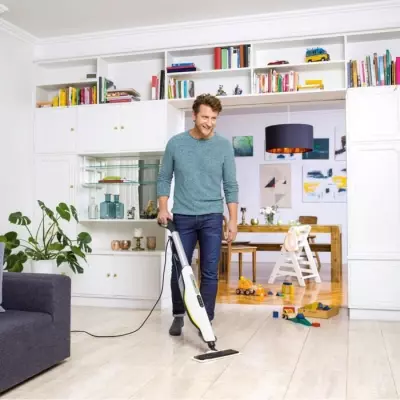 Balai vapeur Karcher SC 3 Upright EasyFix - Puissant 1600W, Chauffe rapide, Nettoie 60m²