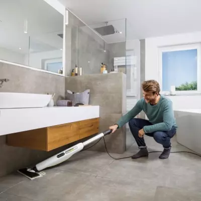 Balai vapeur Karcher SC 3 Upright EasyFix - Puissant 1600W, Chauffe rapide, Nettoie 60m²