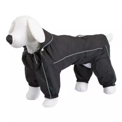 Manteau de pluie imperméable pour chien - Taille S 35cm - Noir