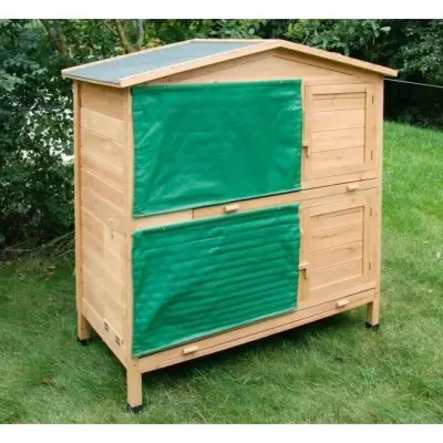 Clapier Kerbl Maison pour rongeurs: 118 x 61 x 130 cm Bois