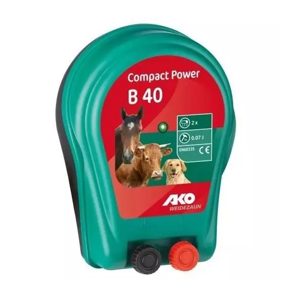 Kerbl - Ako Compact - Electrificateur - Bloc dalimentation Power B40 - 2 x 1,5 V - 1847