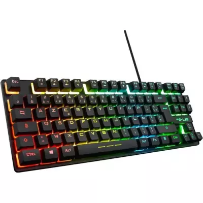 Clavier Gamer The G-Lab KEYZ CAESIUM TKL RGB Noir - Compact et Lumineux