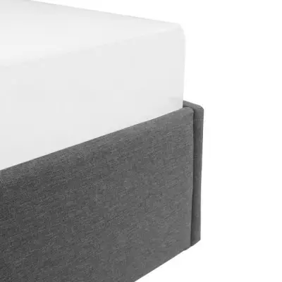 Lit coffre adulte ECLIPSE 140x190 cm gris clair
