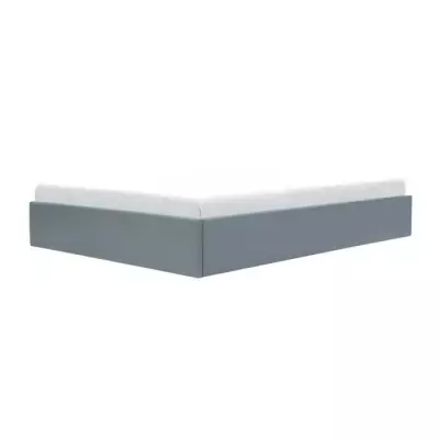 Lit coffre adulte ECLIPSE - 160 x 200 cm - Gris moderne