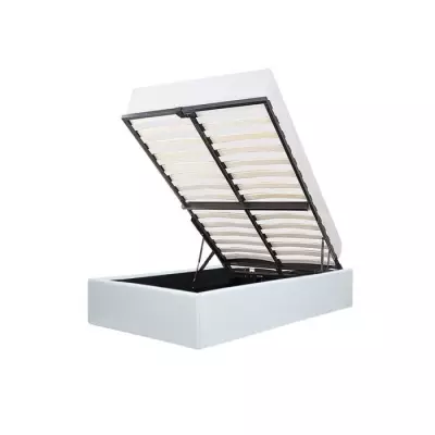 Lit coffre enfant ECLIPSE 90x190 cm blanc - Sommier inclus - Bois certifié FSC