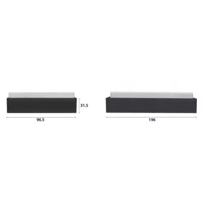 Lit coffre enfant ECLIPSE 90x190 cm - Simili noir - Sommier inclus