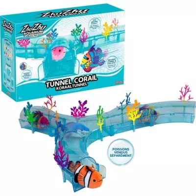 Zhu Zhu Aquarium - Tunnel Corail - Jeu de Figurines Miniatures