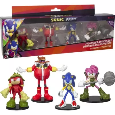 Figurines articulées SONIC - Collection de 4 personnages miniatures