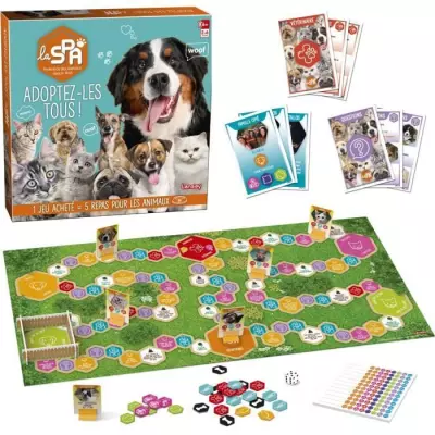 Jeu de société LANSAY - SPA - ADOPTEZ-LES TOUS ! - 2 à 6 joueurs