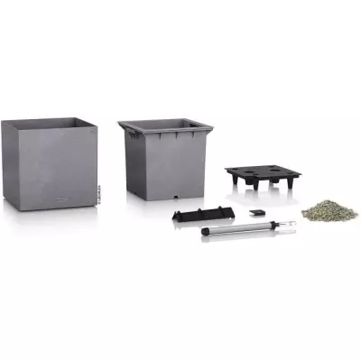 Jardinière Canto Color Square 40 Gris - Design élégant pour votre jardin