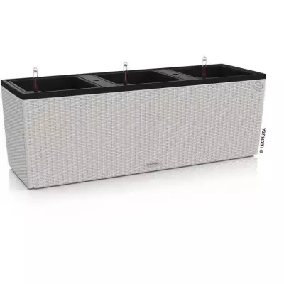 Pot de fleur LECHUZA Trio Cottage 30 - Kit complet gris clair