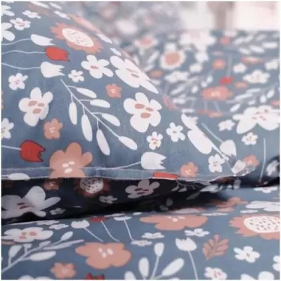 Parure de lit TODAY Sunshine - Imprimé floral - 240x220 cm - Coton - 2 personnes