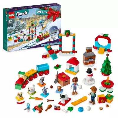 Calendrier de l'Avent LEGO Friends 2023 - 24 Cadeaux avec 8 Figurines d'Animaux