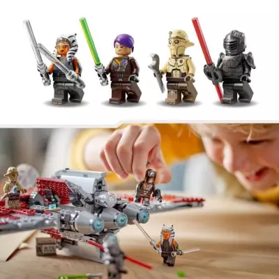 LEGO Star Wars La Navette T-6 d'Ahsoka Tano 75362 - Vaisseau Lance-Tenons