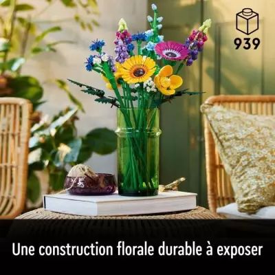 LEGO Icons 10313 Bouquet de Fleurs Sauvages pour Adultes