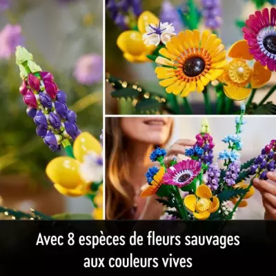 LEGO Icons 10313 Bouquet de Fleurs Sauvages pour Adultes