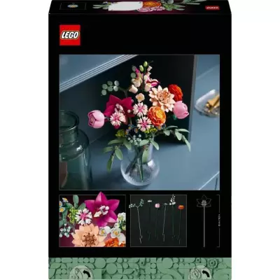 Construisez un magnifique bouquet de fleurs roses avec LEGO Botanique 10342