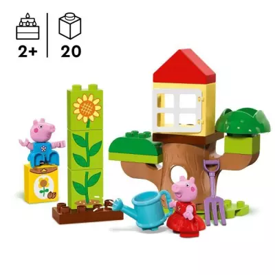 LEGO DUPLO 10431 Le Jardin et la Cabane de Peppa Pig - Jeu Créatif