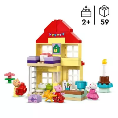 LEGO DUPLO 10433 La fête d'anniversaire chez Peppa Pig - Jeu de Construction