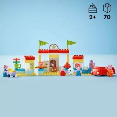 LEGO DUPLO 10434 Le Supermarché de Peppa Pig - Jeu de Construction pour Enfants de 2 Ans