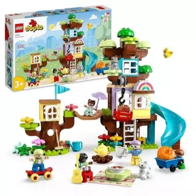 LEGO DUPLO 10993 La Cabane dans l'Arbre 3-en-1 - Jouet Éducatif pour Enfants de 3 Ans