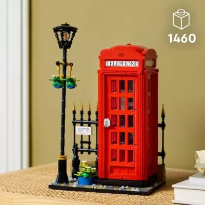 LEGO Ideas 21347 Cabine Téléphonique Londonienne - Déco Maison pour les Fans d'Angleterre