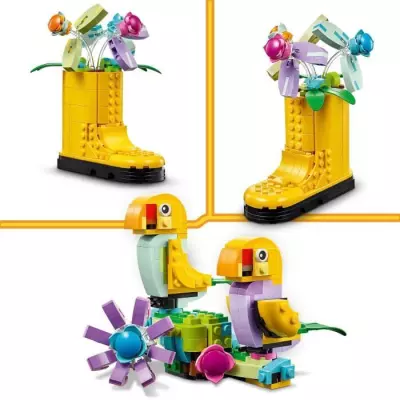 LEGO 31149 Les Fleurs dans l'Arrosoir: Jouet 3en1 avec Arrosoir et Bouquet